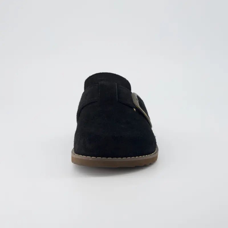 Blain Suede Slip - On Clogs - Celara