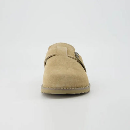 Blain Suede Slip - On Clogs - Celara